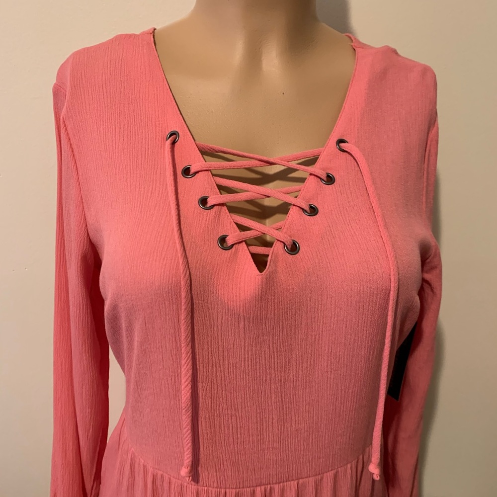 Junior ruffles long sleeve pullover dress size M - Picture 4 of 8